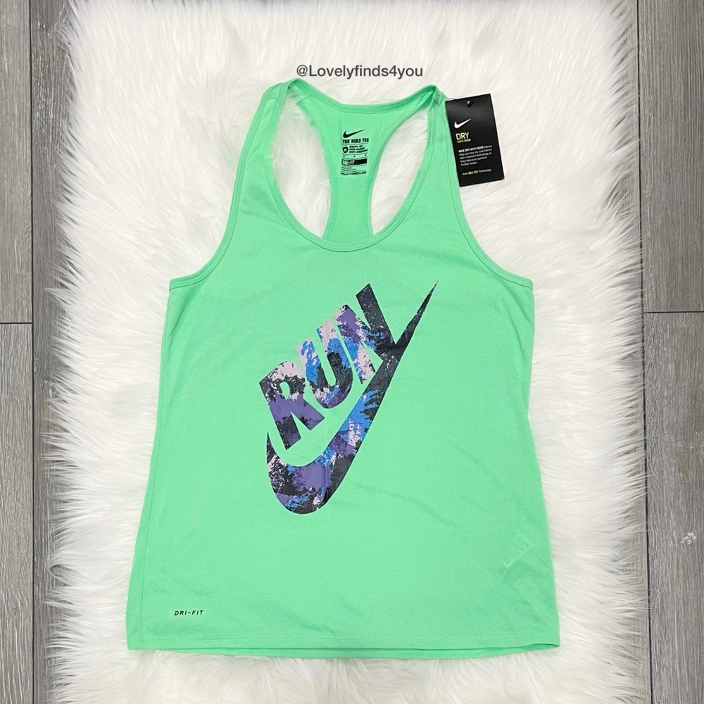 Neon Green Nike Tank Top M